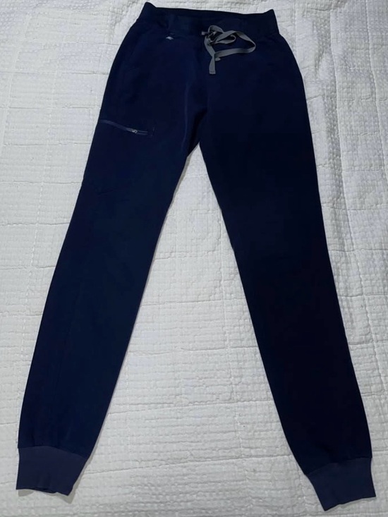 Figs Pants - FIGS Zamora Jogger Scrub Pants with Drawstring - Women's Navy Blue (qty. 2)